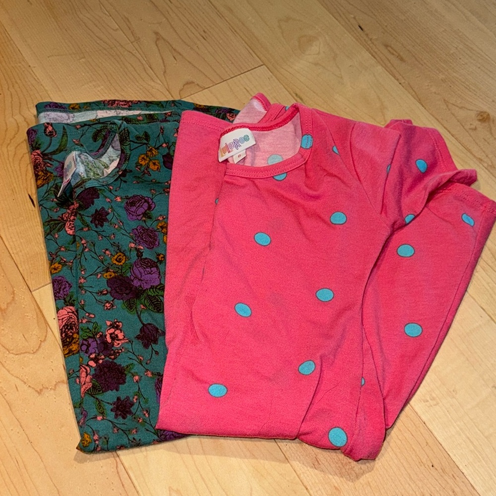 LuLaRoe 2 pack Dresses - Girls Size 6